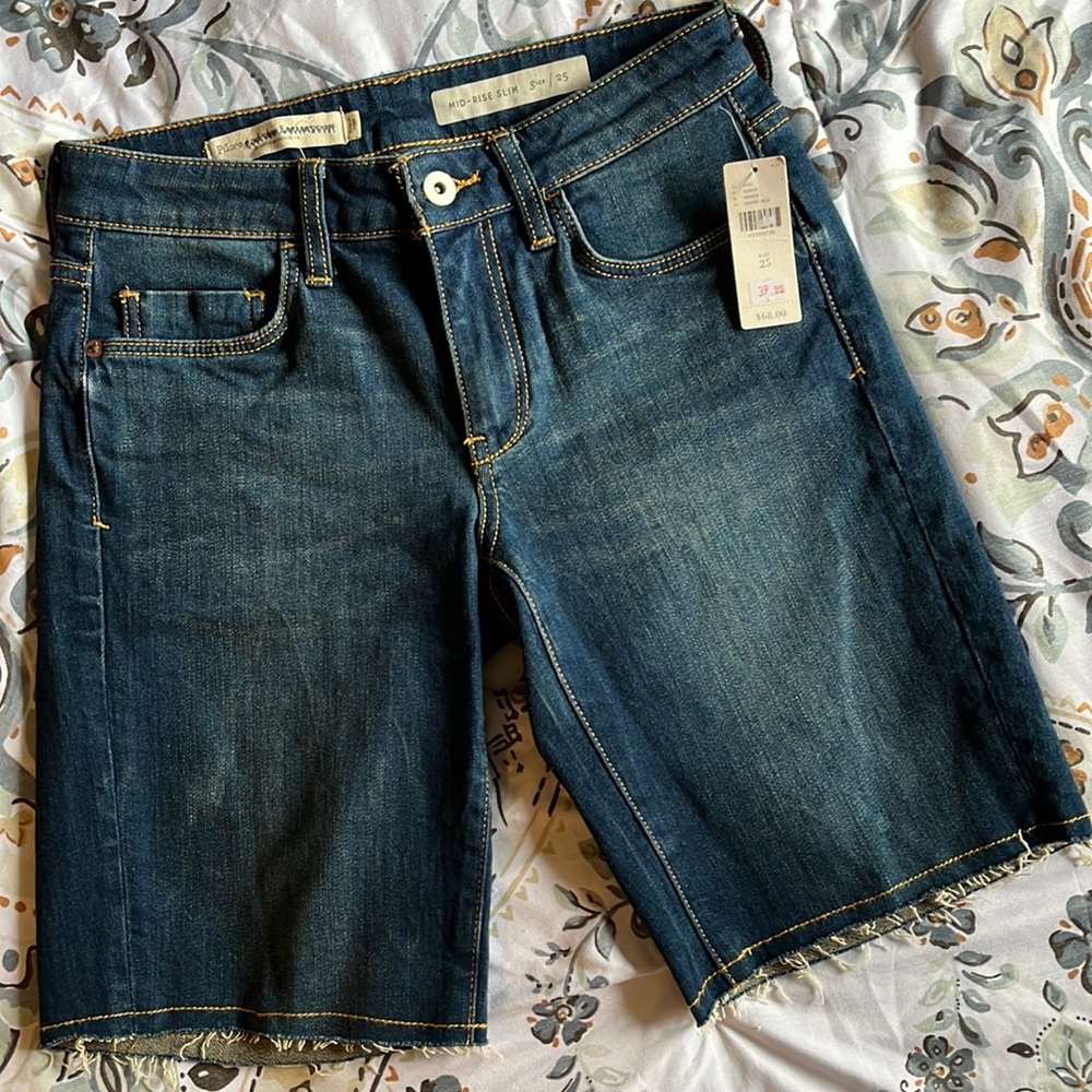Pilcro & the Letterpress Bermuda Shorts; 25